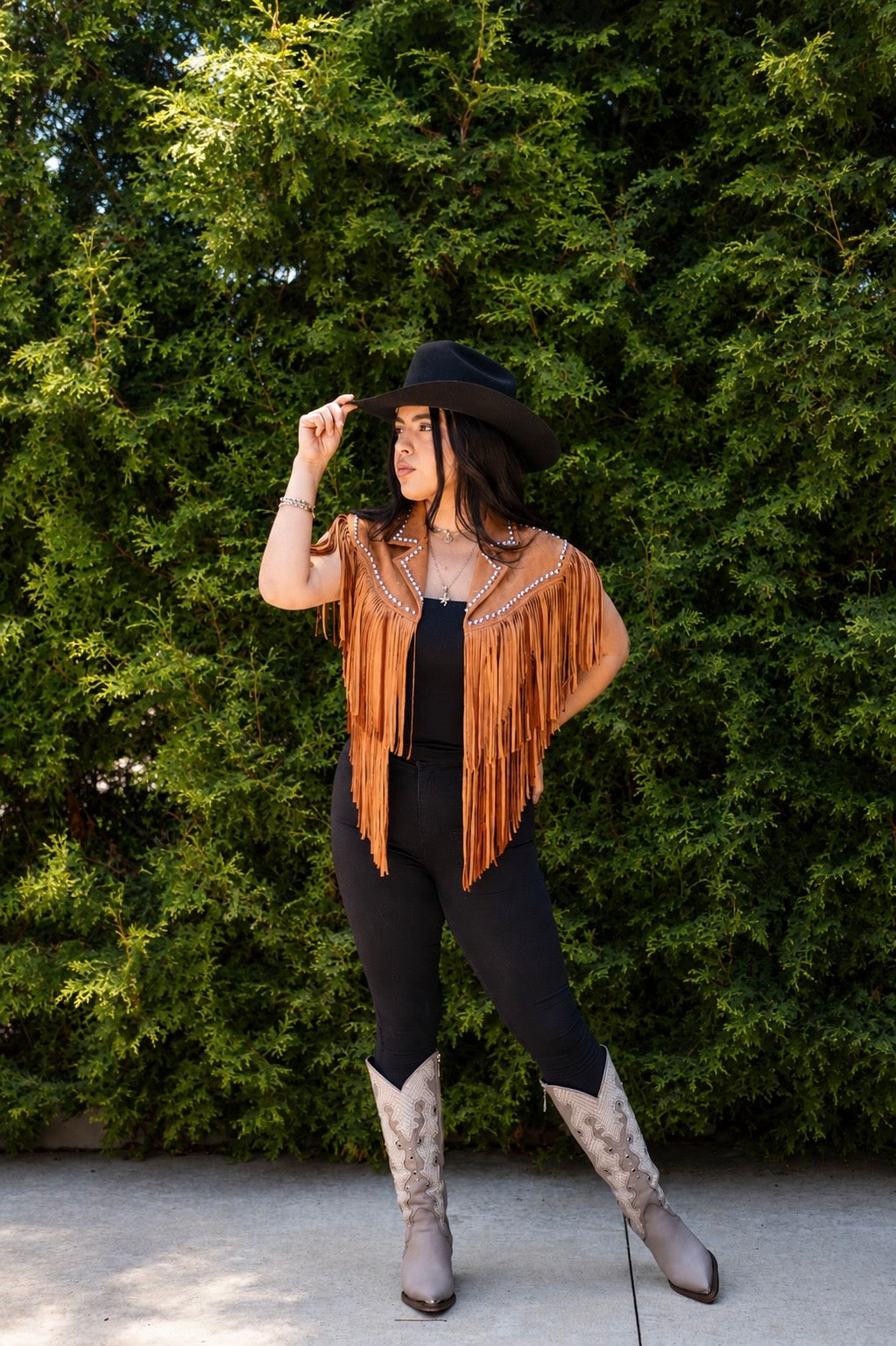 Women Fringe Western Jacket