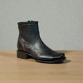 EL CANELO ANLKLE BOOT CAISSON BLACK LEATHER SOLE