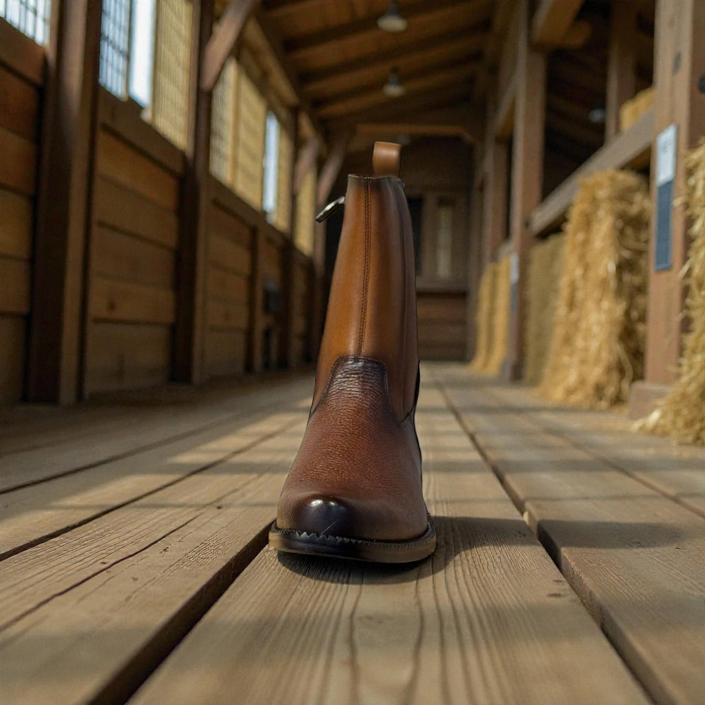 Men Boot Honey Deer/Almond Calf – Wide (EE)