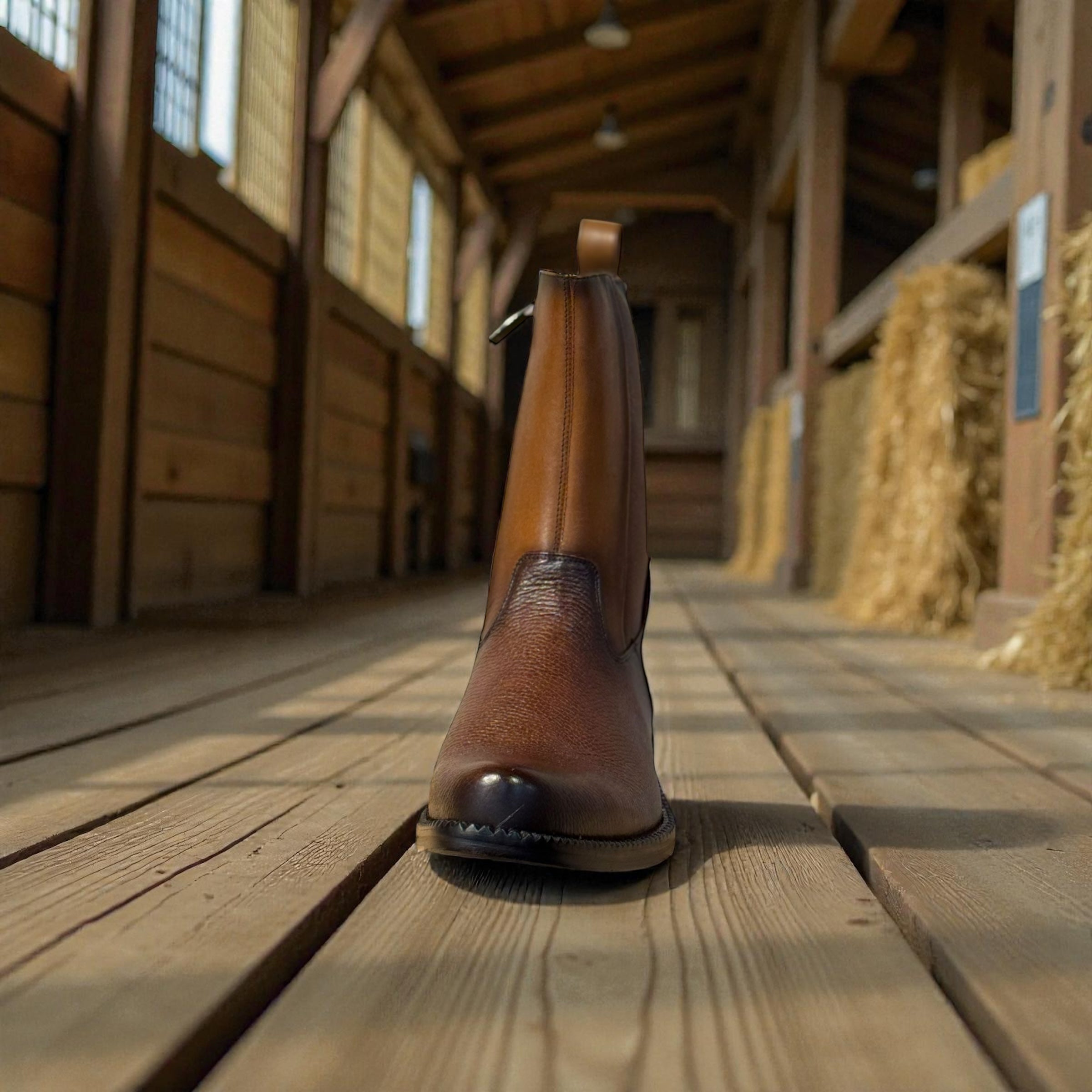 Men Boot Honey Deer/Almond Calf – Wide (EE)