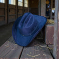 Suede Hat - Blue Navy