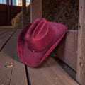 Suede Hat - Burgundy