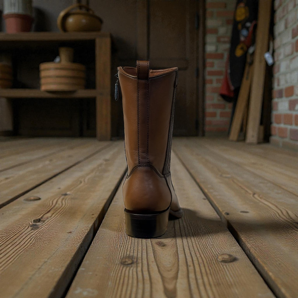 Men Boot Honey Deer/Almond Calf – Wide (EE)