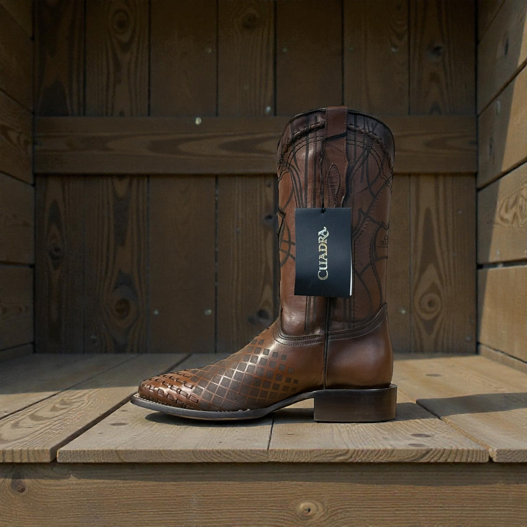 Men Over Honey Laser & Embroidery & Woven Square Toe – Wide (EE)