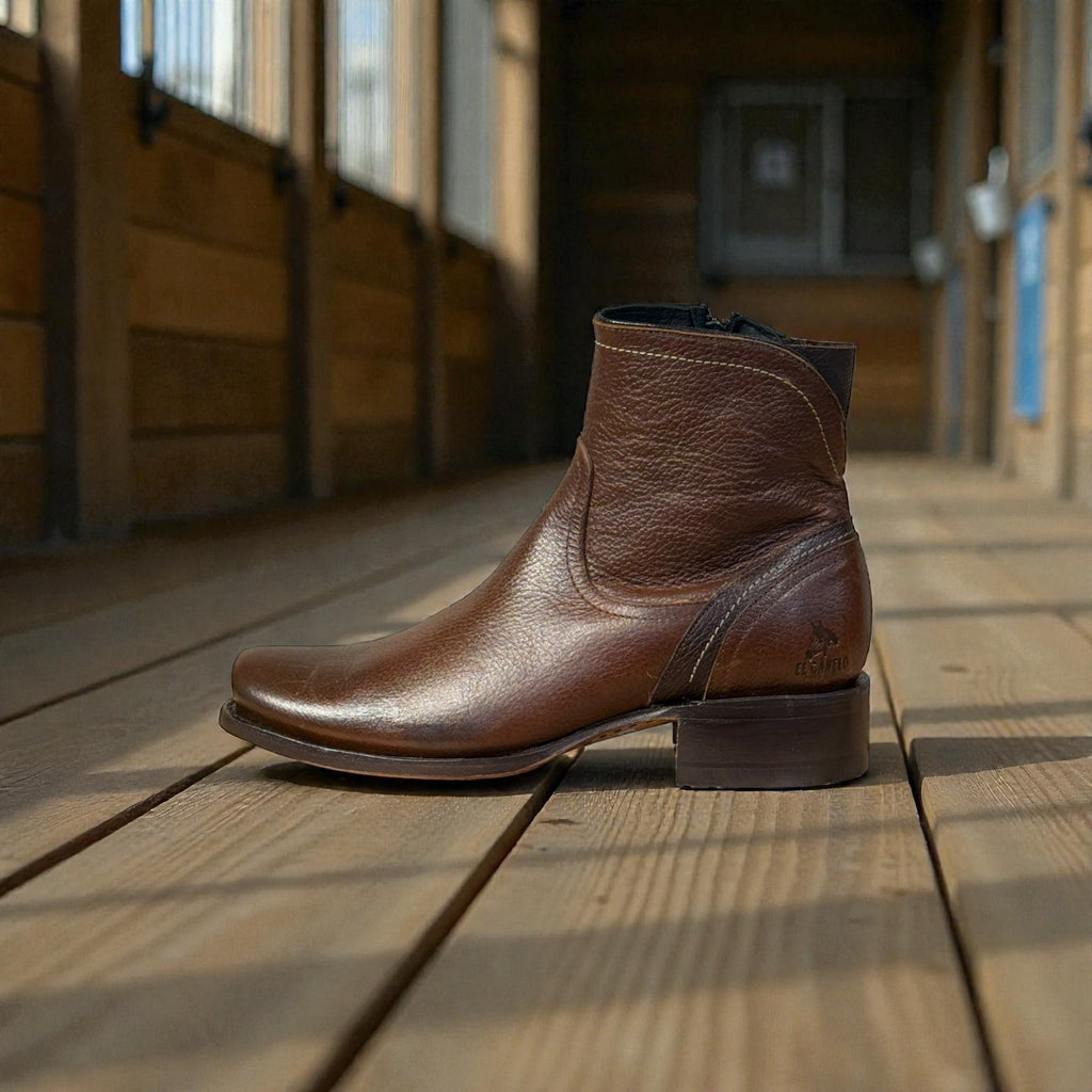 EL CANELO ANLKLE BOOT CAISSON TAN LEATHER SOLE