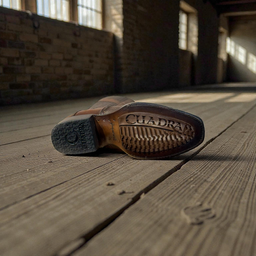 Men Moroni Chestnut Ostrich Laser & Embroidery – Wide (EE)