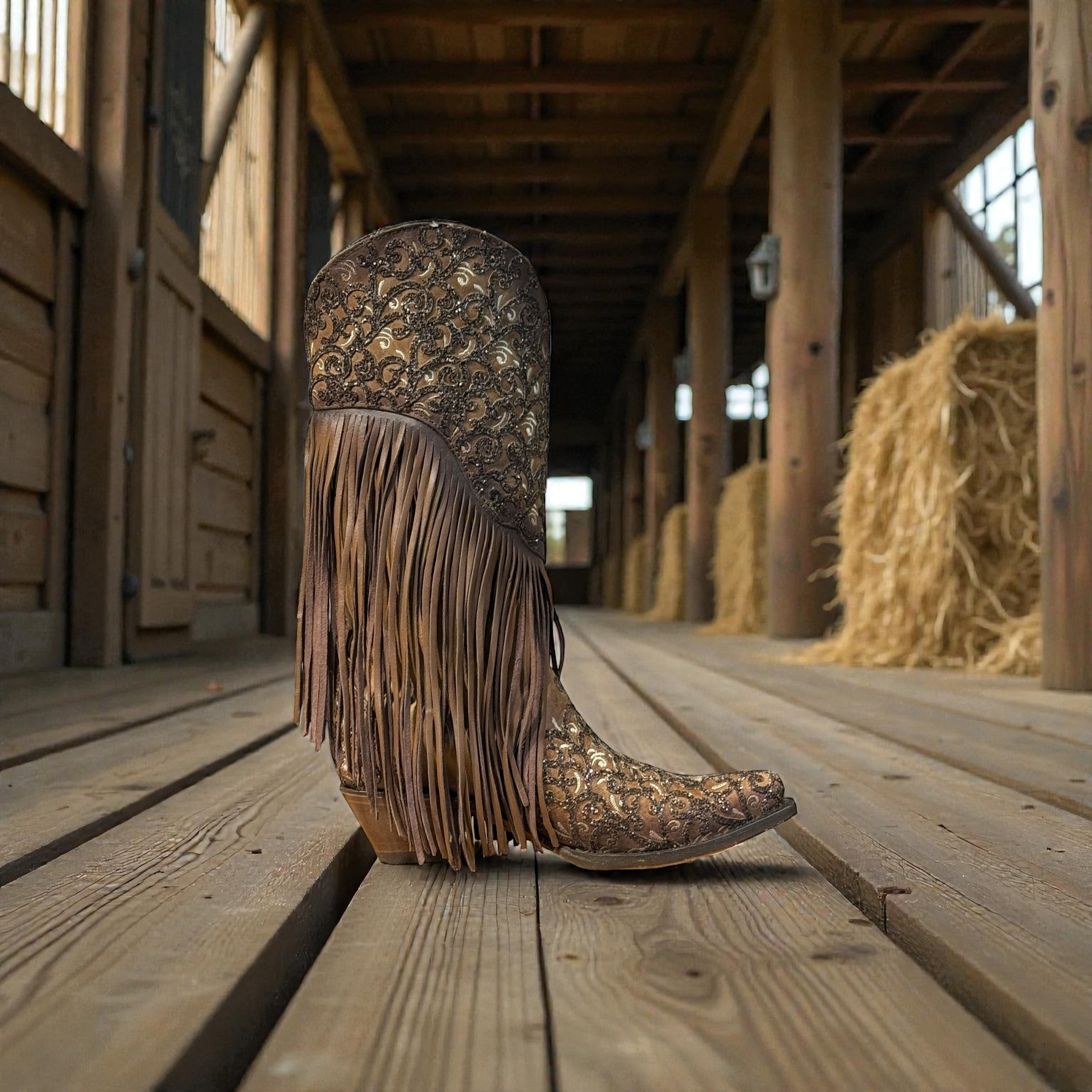 Lady Honey Lamp Overlay & Embroidery & Fringes