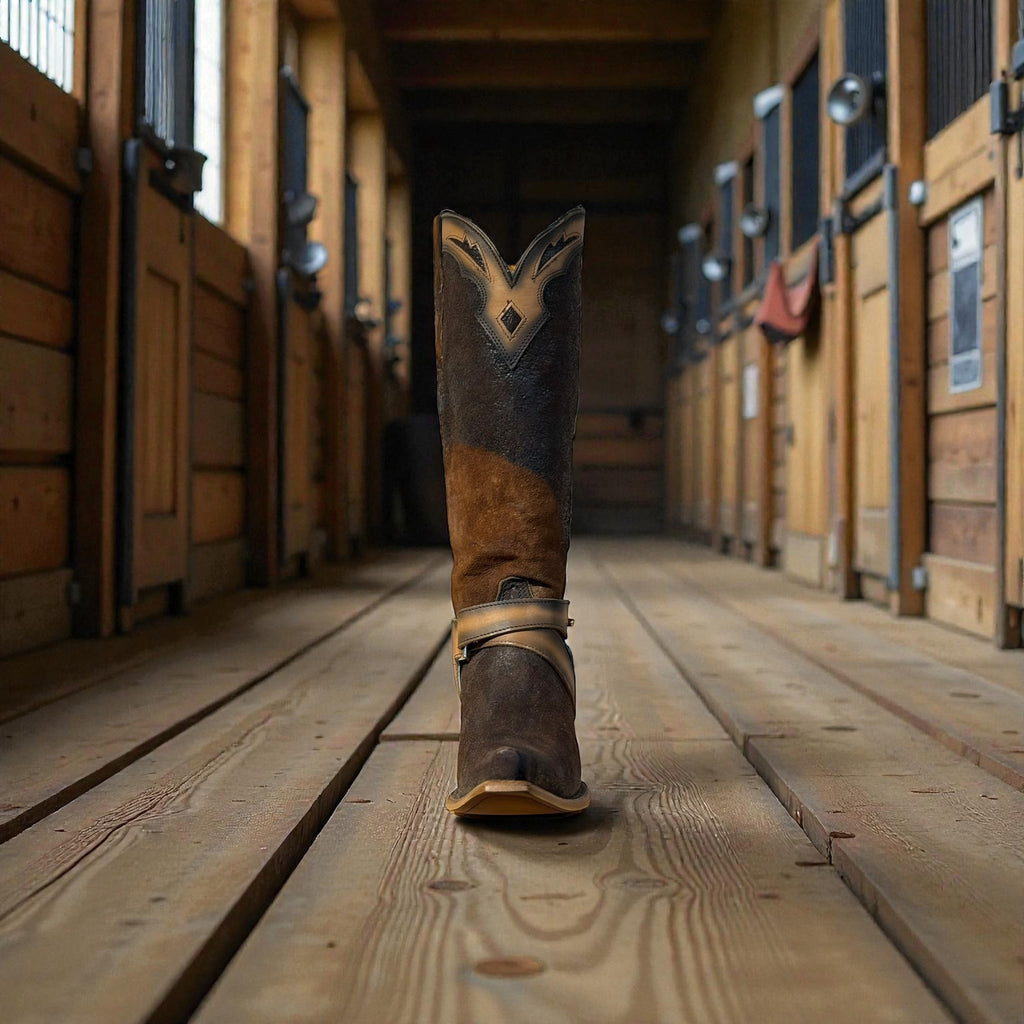 Lady Dark Brown Lamb Embroidery
