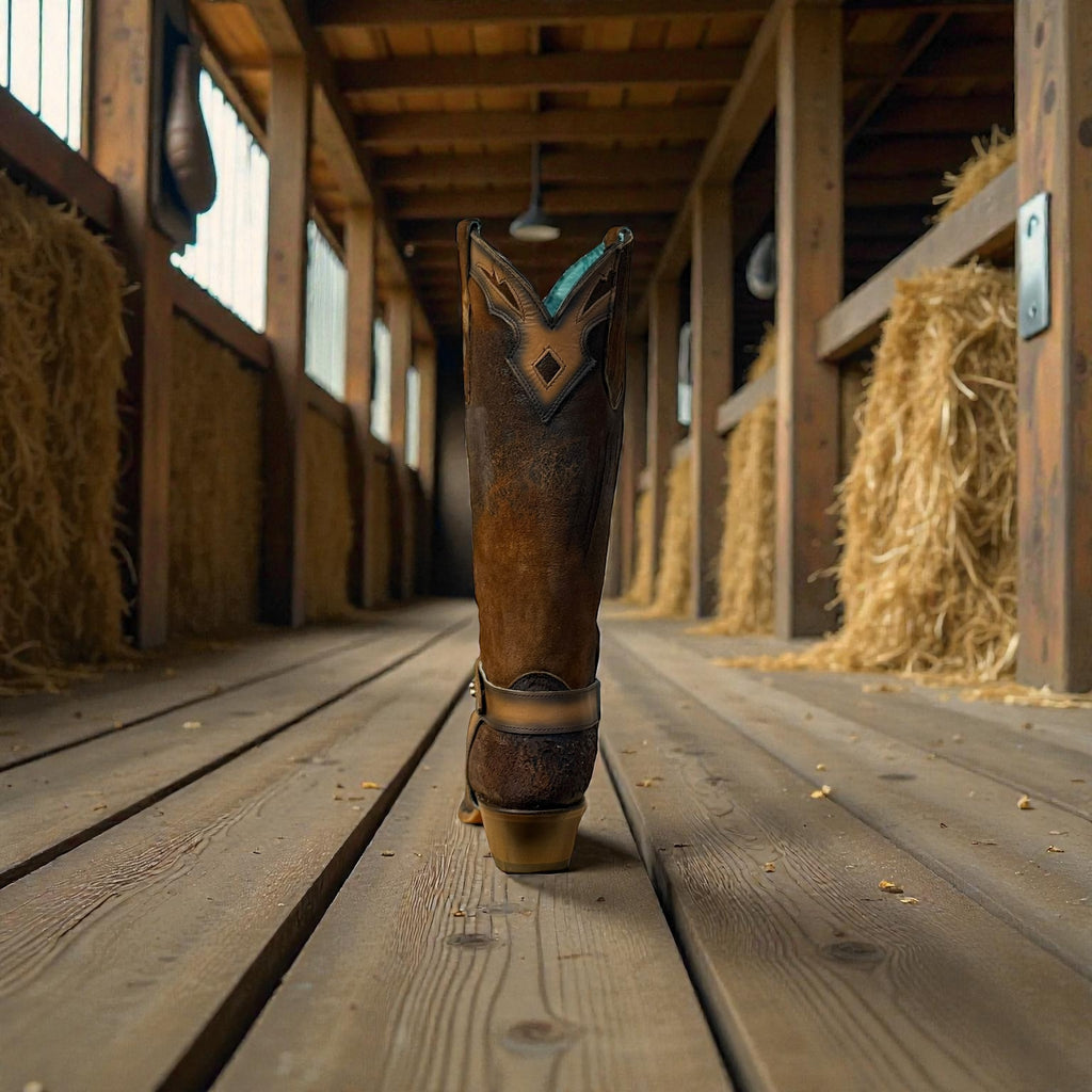 Lady Dark Brown Lamb Embroidery