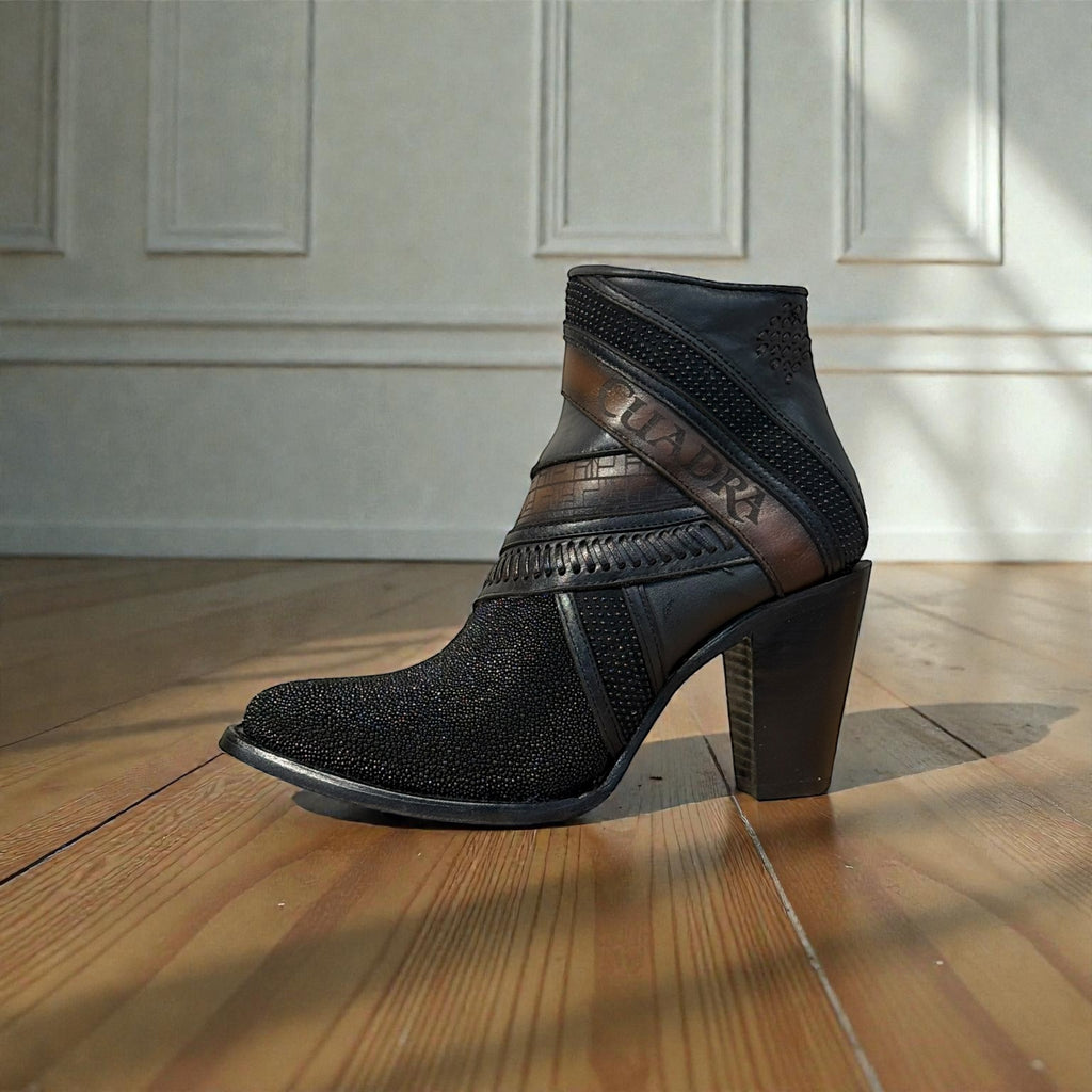 Lady Black Stingray Laser & Woven Round