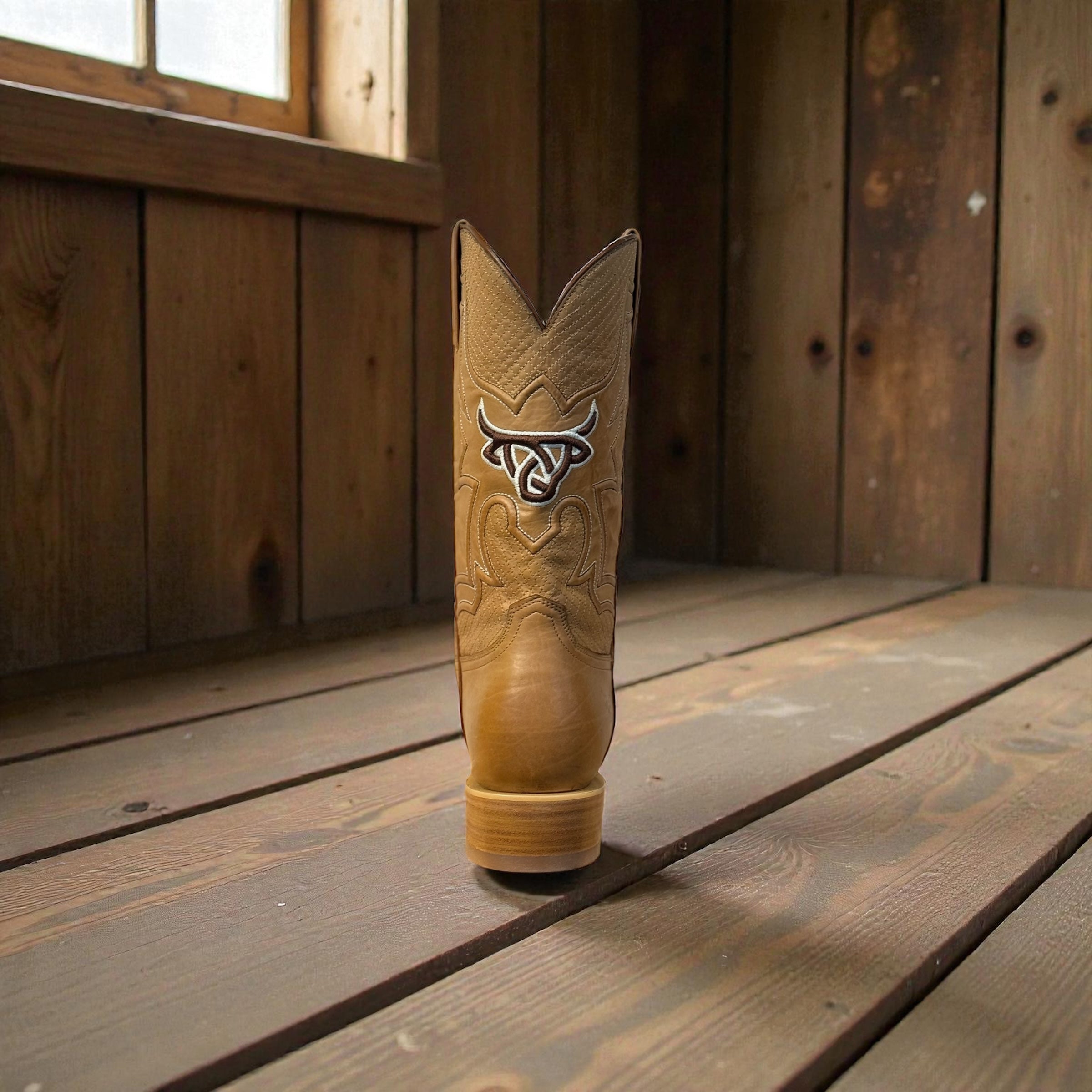 SQUARE CLAYTON CALF GOLD LEATHER SOLE